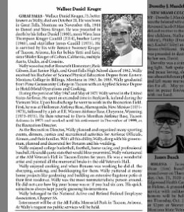 Obituary for Wallace Daniel Kruger